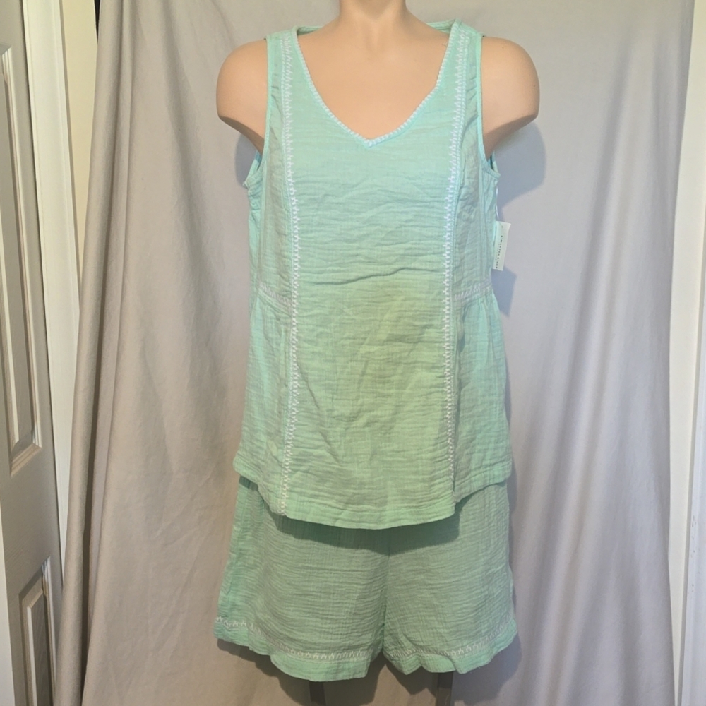Charter Club 2 piece shorty pajama set, NEW